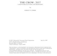 The Crow: 2037 A New World of Gods and Monster