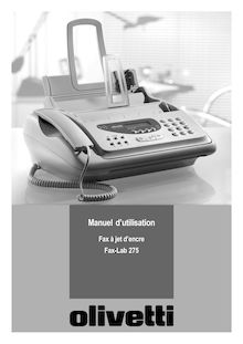 Notice Téléphone et Fax Olivetti  FAXLAB 275 Lidl