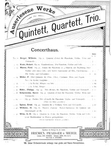Partition violon 1, corde quatuor, Op.49, C major, Spiess, Ernst