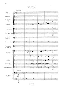 Partition , Final: Allegro, Piano Concerto No.1, Op.39, F minor