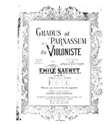 Partition , partie III, Gradus ad Parnassum du violoniste, Op.36