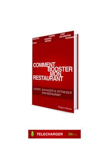 Telecharger Comment Booster Mon Restaurant par Grégory Messer