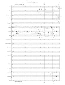 Partition 5/10 Domine Deus, Agnus Dei, Misa a Santa Cecilia, Misa a Santa Cecilia, para solistas, coro y orquesta