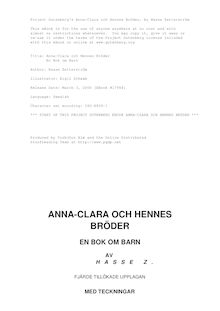 Anna-Clara och Hennes Bröder - En Bok om Barn