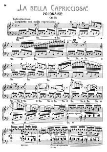 Partition complète (scan), La bella Capricciosa Op.55