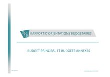 Les orientations budgétaires 2015 de la Ville de Niort