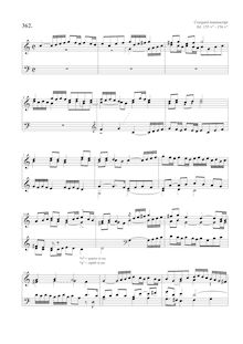 Partition complète, Fugue en C major No.362 from pour Cocquiel-manuscript