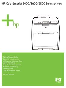 Mode d emploi pour Imprimantes HP  Color LaserJet 3800