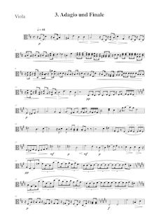 Partition viole de gambe, corde quatuor No. 2 en D major  en der Natur 