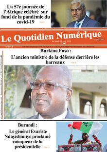 Le Quotidien Numérique d’Afrique n°1453 – Du Jeudi 28 mai 2020