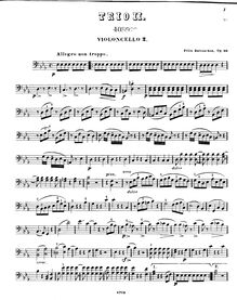 Partition violoncelle 2, Trio No.2 pour 3 violoncelles, Op.40, 2me Trio Cm per 3 Violoncelli, Op.40