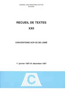 Conventions ACP-CE de Lomé