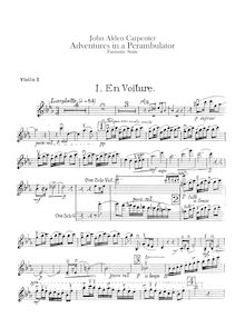 Partition violons I, Adventures en a Perambulator, Carpenter, John Alden