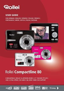 Notice Appareil Photo numériques Rollei  Compactline 80