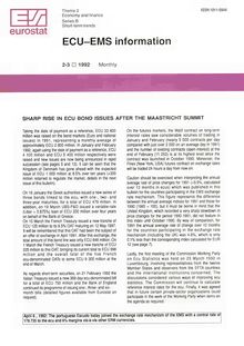 ECU-EMS information. 2-3/1992 Monthly