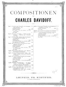 Partition de violoncelle, violoncelle Concerto No.3, D major