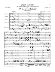 Partition complète, Adagio und Rondo, K.617, Mozart, Wolfgang Amadeus