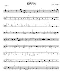 Partition viole de gambe aigue 2, madrigaux - Set 1, Wilbye, John