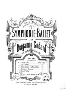 Partition , La Cerrito, Symphonie-Ballet, Op.60, Godard, Benjamin