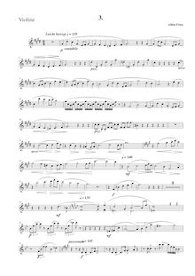Partition , Leicht bewegt, partition de violon, Sonate für Violine und Klavier  Frühling 