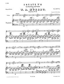 Partition de piano, violon Sonata, Violin Sonata No.15 ; Violin Sonata No.9