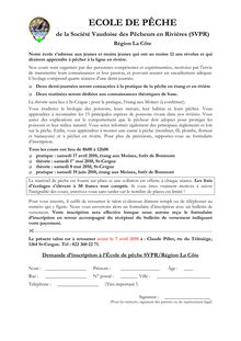Inscription jusqu au 7 avril page pdf à - ECOLE DE PÊCHE