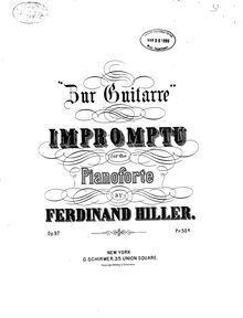 Partition complète, Zur Guitarre, Hiller, Ferdinand