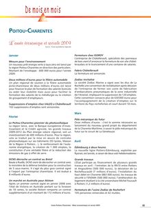 Bilan économique et social 2009 du Poitou-Charentes
