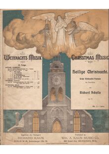 Partition Colour Cover, Heilige Christnacht, Holy NightGroße Weihnachts-Fantasie