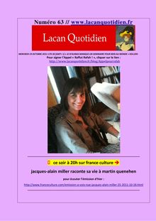 Numéro 63 // www.lacanquotidien.fr
