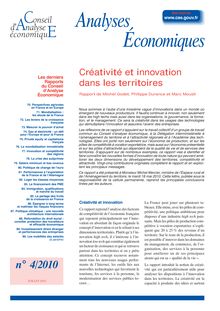 Créativité et innovation dans les territoires.