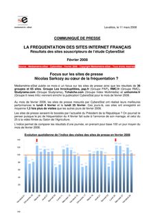 LA FREQUENTATION DES SITES INTERNET FRANÇAIS