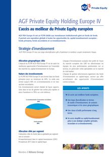 consulter la fiche produit - AGF Private Equity Holding Europe IV