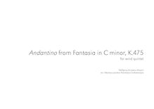 Partition complète, Fantasia, Fantasy No.4, C minor, Mozart, Wolfgang Amadeus