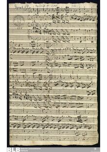Partition complète, Sinfonia en G major, G major, Molter, Johann Melchior