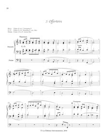 Partition , Offertoire - Petite improvisation (3) basée sur les cinquième et sixième modes (fa) - (Amen sur les flûtes), Petite méthode d’orgue