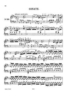 Partition complète, Piano Sonata No.32 en b minor, Haydn, Joseph