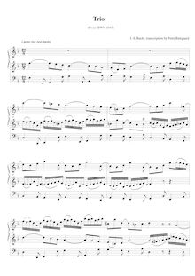 Partition complète, Concerto pour 2 violons, Double Concerto, D minor par Johann Sebastian Bach