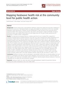Mapping heatwave health risk at the community level for public health action