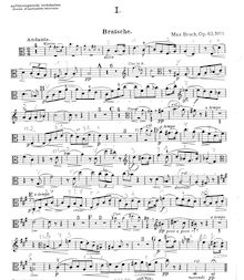 Partition de viole de gambe, 8 pièces pour clarinette, viole de gambe et Piano