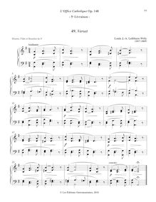 Partition 4, Verset (G major), L’Office Catholique, Op.148, Lefébure-Wély, Louis James Alfred