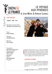 Le voyage aux Pyrénées de Larrieu Arnaud, Larrieu Jean-Marie
