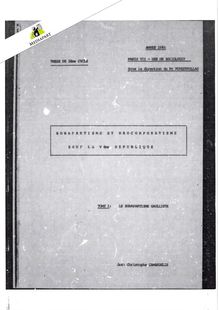Introduction de la thèse de Jean-Christophe Cambadélis en 1985