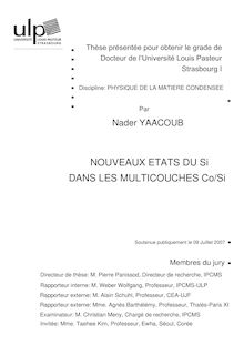Thèse présentée pour obtenir le grade de Docteur de l Université Louis Pasteur