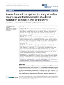 Atomic force microscopy in vitro study of surface roughness and fractal character of a dental restoration composite after air-polishing
