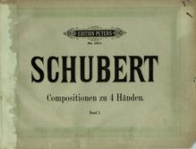 Partition complète, 8 Variations on a French Song, D.624, Schubert, Franz