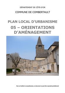 Plan Local d Urbanisme de Combertault - 05 orientations d aménagement