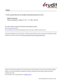 PDF 2,8 Mo - Trois concepts-clés pour les modèles morphodynamiques ...