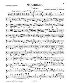 Partition de violon, Aus Italien, 1. D major2. A major3. D major