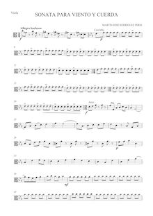 Partition altos, Sonata para viento, cuerda y arpa, Sonata for Winds, Strings and Harp